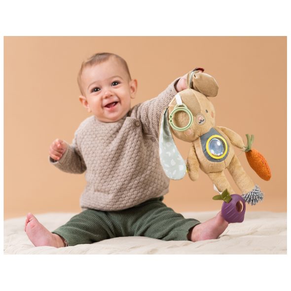 TAF TOYS ZÁVĚSNÝ KRÁLÍČEK JENNY S AKTIVITAMI - HRAČKY K ZAVĚŠENÍ - PRO DĚTI