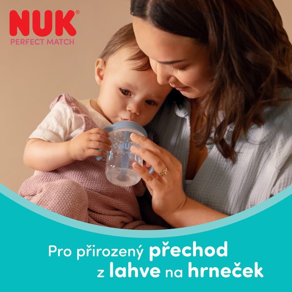 NUK PERFECT MATCH LAHVIČKA NA UČENÍ S BRČKEM PENGUIN 150 ML - KOJENECKÉ LAHVE - KRMENÍ