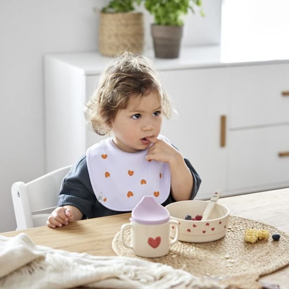 LÄSSIG PLATE PP/CELLULOSE HAPPY RASCALS HEART - MISKY, TALÍŘKY A PODLOŽKY - KRMENÍ