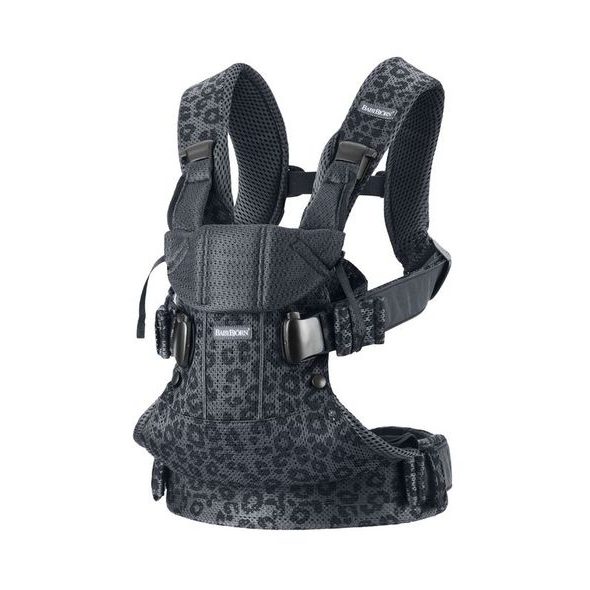 BABYBJORN ONE ANTHRACITE/LEOPARD 3D MESH - ERGONOMICKÁ NOSÍTKA - NOŠENÍ & SPORT