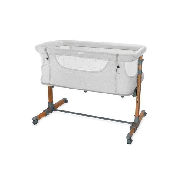 MOMI POSTÝLKA SMART BED 4V1 SVĚTLE ŠEDÁ - K RODIČOVSKÉ POSTELI - SPINKÁNÍ