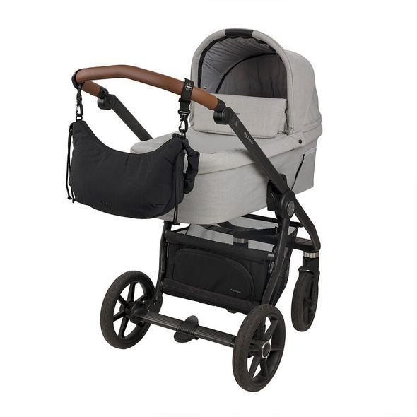 LÄSSIG LUNUA BUM BAG UP BLACK - PŘEBALOVACÍ TAŠKY - KOČÁRKY A PŘÍSLUŠENSTVÍ