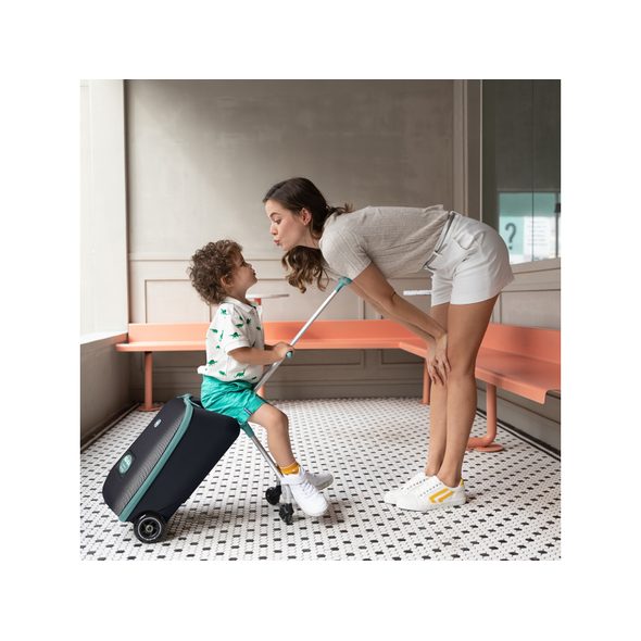 BEABA KUFR NA KOLEČKÁCH SE SEDÁTKEM EAZY GREEN BLUE - BATOHY A TAŠKY - PRO DĚTI