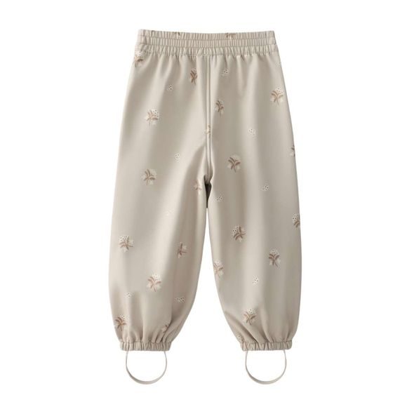 LEOKID SOFTSHELLOVÉ KALHOTY VIC SILVER CLOUD FLOWER VEL. 86 - KALHOTKY A TEPLÁČKY - PRO DĚTI