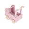 LITTLE DUTCH KOČÁREK PRO PANENKY DŘEVĚNÝ S PEŘINKOU PINK - LITTLE DUTCH - PRO DĚTI