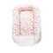 ENIE BABY HNÍZDEČKO DO POSTÝLKY SATINE PINK LEAVES - HNÍZDEČKA - SPINKÁNÍ