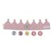 LITTLE DUTCH NAROZENINOVÁ KORUNKA S ČÍSLY PINK - HRAČKY PRO DĚTI - PRO DĚTI