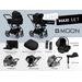 MOON CIAO MAXI SET - ONYX - KOMBINACE S PŘÍSLUŠENSTVÍM - KOČÁRKY A PŘÍSLUŠENSTVÍ