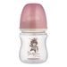 CANPOL BABIES LAHEV SE ŠIROKÝM HRDLEM BONJOUR PARIS 120ML RŮŽOVÁ - KOJENECKÉ LAHVE - KRMENÍ