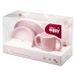 INTERBABY JÍDELNÍ SET SILIKONOVÝ - RŮŽOVÝ - MISKY, TALÍŘKY A PODLOŽKY - KRMENÍ
