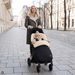 FILLIKID FUSAK ZIMNÍ Z MERINO JEHNĚČÍ KOŽEŠINY DAVOS BLACK - FUSAKY DO KOČÁRKU - KOČÁRKY A PŘÍSLUŠENSTVÍ