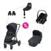 MAXI-COSI SET OXFORD + KORBA ORIA + ADAPTÉR + PEBBLE S + FAMILYFIX S - KOMBINACE S PŘÍSLUŠENSTVÍM - KOČÁRKY A PŘÍSLUŠENSTVÍ