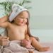 INTERBABY OSUŠKA MEDVÍDEK SE SRDÍČKY - BÍLORŮŽOVÁ - OSUŠKY A DĚTSKÉ ŽUPANY - KOUPÁNÍ A ZDRAVÍ