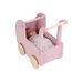 LITTLE DUTCH KOČÁREK PRO PANENKY DŘEVĚNÝ S PEŘINKOU PINK - LITTLE DUTCH - PRO DĚTI