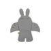 CHILDHOME SEDACÍ PODLOŽKA DO DĚTSKÉ ŽIDLIČKY RABBIT JERSEY GREY - DOPLŇKY K ŽIDLIČKÁM - KRMENÍ