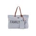 CHILDHOME CESTOVNÍ TAŠKA FAMILY BAG CANVAS GREY - PŘEBALOVACÍ TAŠKY - KOČÁRKY A PŘÍSLUŠENSTVÍ