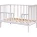 SCARLETT DĚTSKÁ POSTÝLKA SCARLETT FIRA - BÍLÁ (BUK) - STAHOVACÍ BOČNICE - 120 X 60 CM - DŘEVĚNÉ POSTÝLKY - SPINKÁNÍ