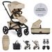 EASYWALKER JIMMEY SET XXL SAND TAUPE S PŘÍSLUŠENSTVÍM - DVOJKOMBINACE - KOČÁRKY A PŘÍSLUŠENSTVÍ