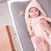 MEYCO OSUŠKA S KAPUCÍ RUFFLE 80X80 - SOFT PINK - OSUŠKY A DĚTSKÉ ŽUPANY - KOUPÁNÍ A ZDRAVÍ