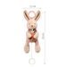 BABYONO HRAČKA HUDEBNÍ NA C-KROUŽKU RABBIT KARO 0M+ - HRAČKY SE ZVUKY - PRO DĚTI