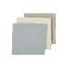 MEYCO MUŠELÍNOVÉ PLENY 3-BALENÍ - OFFWHITE/LIGHT GREY/SAND - LÁTKOVÉ PLENY SKLÁDANÉ - PŘEBALOVÁNÍ