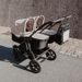 TFK TFK SET DUO2 FRAME 2025 - AIR WHEEL CARRYCOT + SEAT SAND - KOČÁRKY PRO DVOJČATA - KOČÁRKY A PŘÍSLUŠENSTVÍ
