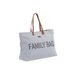 CHILDHOME CESTOVNÍ TAŠKA FAMILY BAG CANVAS GREY - PŘEBALOVACÍ TAŠKY - KOČÁRKY A PŘÍSLUŠENSTVÍ