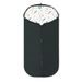 EMITEX FUSAK 2V1 COCOON SOFTSHELL BLACK + FOREST BLOSSOM - FUSAKY DO KOČÁRKU - KOČÁRKY A PŘÍSLUŠENSTVÍ