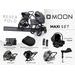 MOON RESEA FOLD MAXI SET - GRAPHITE - KOMBINACE S PŘÍSLUŠENSTVÍM - KOČÁRKY A PŘÍSLUŠENSTVÍ