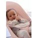 BABYBJORN BABYBJORN LEHÁTKO BALANCE SOFT LIGHT PINK GREY WOVEN JERSEY - LEHÁTKA A HOUPADLA - SPINKÁNÍ