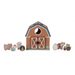 LITTLE DUTCH DOMEK S VKLÁDACÍMI TVARY DŘEVĚNÝ FARMA - DŘEVĚNÉ HRAČKY - PRO DĚTI