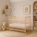 SCARLETT DĚTSKÁ POSTÝLKA SCARLETT FIRA - ECO PŘÍRODNÍ (BUK) - STAHOVACÍ BOČNICE - 120 X 60 CM - DŘEVĚNÉ POSTÝLKY - SPINKÁNÍ