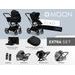 MOON CIAO EXTRA SET - ONYX - KOMBINACE S PŘÍSLUŠENSTVÍM - KOČÁRKY A PŘÍSLUŠENSTVÍ