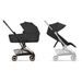 CYBEX COYA COMFORT ROSEGOLD + SKLÁDACÍ KORBA SEPIA BLACK - KOČÁRKY DO LETADLA - KOČÁRKY A PŘÍSLUŠENSTVÍ