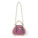 STUDIO NOOS MACRAME MINI HAND BAG NATURAL & PURPLE GREEN SÍŤKA - DOPLŇKY - PRO MAMINKY
