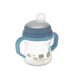 CANPOL BABIES HRNEČEK SE SILIKONOVÝM PÍTKEM FIRSTCUP BONJOUR PARIS 150ML MODRÝ - DĚTSKÉ HRNEČKY - KRMENÍ