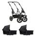 TFK TFK SET DUO2 FRAME 2025 - AIR WHEEL + CARRYCOT BLACK - KOČÁRKY PRO DVOJČATA - KOČÁRKY A PŘÍSLUŠENSTVÍ