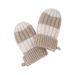 LODGER RUKAVICE STRIPE MERINO BEIGE VEL. 0 - 12 MĚSÍCŮ - RUKAVIČKY, ŠÁTKY, NÁKRČNÍKY - PRO DĚTI