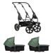 TFK TFK SET DUO2 FRAME 2025 - AIR CHAMBER WHEEL + CARRYCOT OLIVE - KOČÁRKY PRO DVOJČATA - KOČÁRKY A PŘÍSLUŠENSTVÍ
