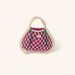 STUDIO NOOS MACRAME MINI HAND BAG NATURAL & PURPLE GREEN SÍŤKA - DOPLŇKY - PRO MAMINKY