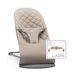 BABYBJORN LEHÁTKO BABYBJÖRN BOUNCER BLISS SAND GREY WOVEN + HRAČKA OČIČKA GOOGLY EYES - LEHÁTKA A HOUPADLA - SPINKÁNÍ