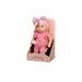 LULLA BABY PANENKA 35 CM V OVERALU S ČELENKOU PINK - PANENKY - PRO DĚTI