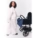 STUDIO NOOS DENIM DIAPER BAG - PŘEBALOVACÍ TAŠKA | HEARTS DARK BLUE WHITE HEARTS - PŘEBALOVACÍ TAŠKY - KOČÁRKY A PŘÍSLUŠENSTVÍ