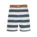 LÄSSIG SPLASH BOARD SHORTS BLOCK STRIPES MILKY/BLUE - KOJENECKÉ PLAVKY - KOUPÁNÍ A ZDRAVÍ