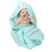 CANPOL BABIES MĚKKÁ OSUŠKA S KAPUCÍ A UŠIMA 100X100CM KRÁLÍČEK - OSUŠKY A DĚTSKÉ ŽUPANY - KOUPÁNÍ A ZDRAVÍ
