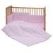 SCARLETT SOUPRAVA DO POSTÝLKY 6-DÍLNÁ MĚSÍČEK RŮŽOVÁ 100X135CM - POVLEČENÍ DO POSTÝLKY - SPINKÁNÍ