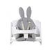 CHILDHOME SEDACÍ PODLOŽKA DO DĚTSKÉ ŽIDLIČKY RABBIT JERSEY GREY - DOPLŇKY K ŽIDLIČKÁM - KRMENÍ