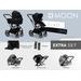 MOON CIAO EXTRA SET - ONYX - KOMBINACE S PŘÍSLUŠENSTVÍM - KOČÁRKY A PŘÍSLUŠENSTVÍ