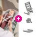 STOKKE® TRIPP TRAPP® + BABY SET + PULT ZVÝHODNĚNÁ SADA - JÍDELNÍ ŽIDLIČKY DŘEVĚNÉ - KRMENÍ