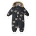 LEOKID ZIMNÍ KOMBINÉZA HERO CHARCOAL PUPPY VEL. 80 - ZIMNÍ KOMBINÉZY - PRO DĚTI